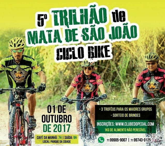 Trilhão de Mata de São João reúne mais de mil ciclistas